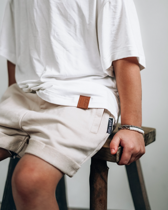 Raw Edge Short - Ivory