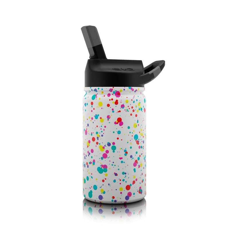 SIC Cups lil 12oz splatter paint cup against white backdrop