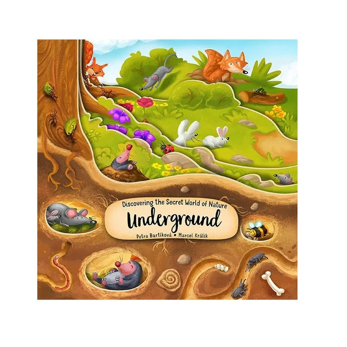 Wellspring underground layered board book against white backdrop