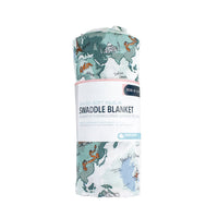 World Map Single Oh-So-Soft Muslin Swaddle Blanket