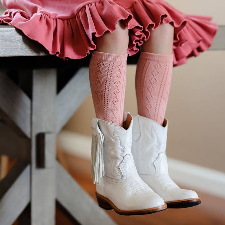 Blush Fancy Knee High Socks