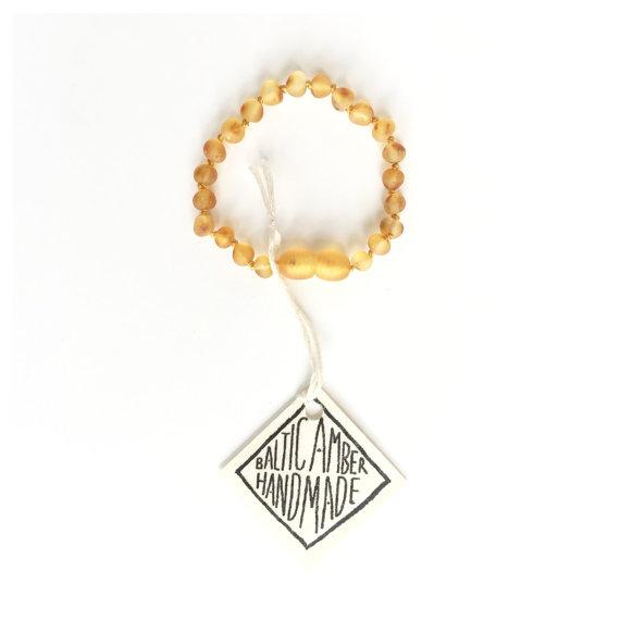 CanyonLeaf Raw Honey Anklet against white backdrop