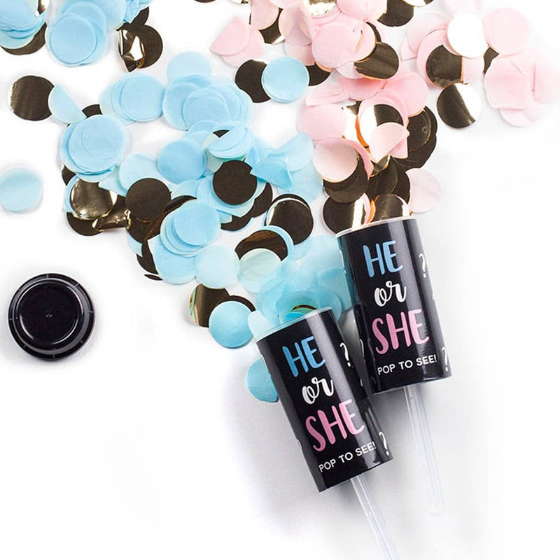 Gender Reveal Confetti Poppers