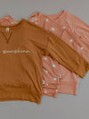 Drop-Shoulder Sweatshirt - Rose Sunburst