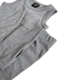 Ribbed Tank - Charcoal