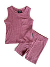 Ribbed Tank - Hibiscus