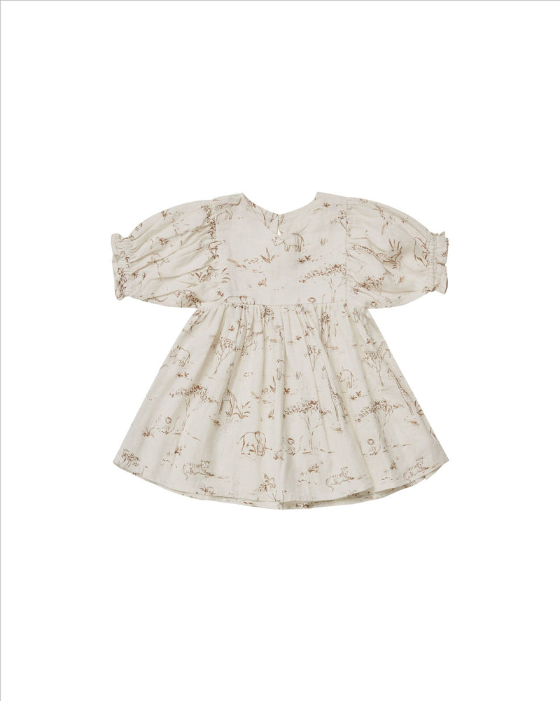 Jolene Dress - Safari Toile