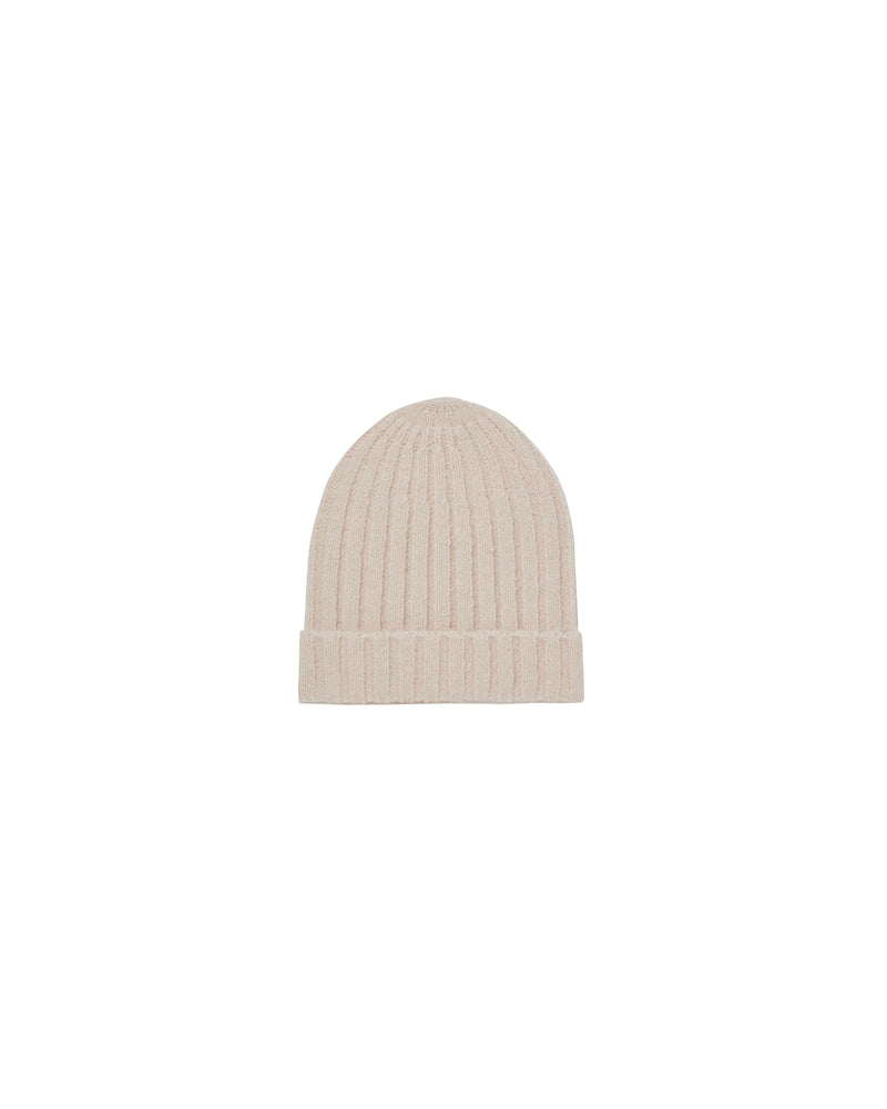 Rylee + Cru natural beanie against white backdrop