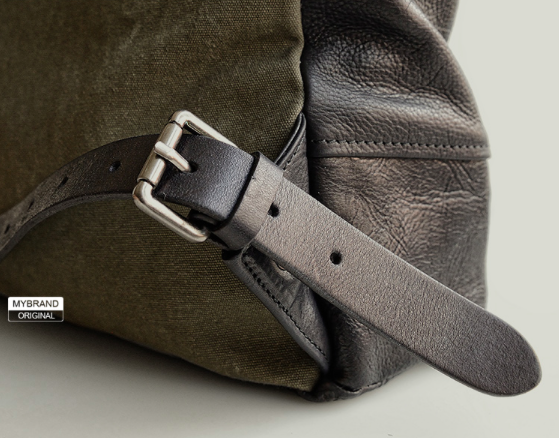Cowhide Full Leather Sleek Backpack