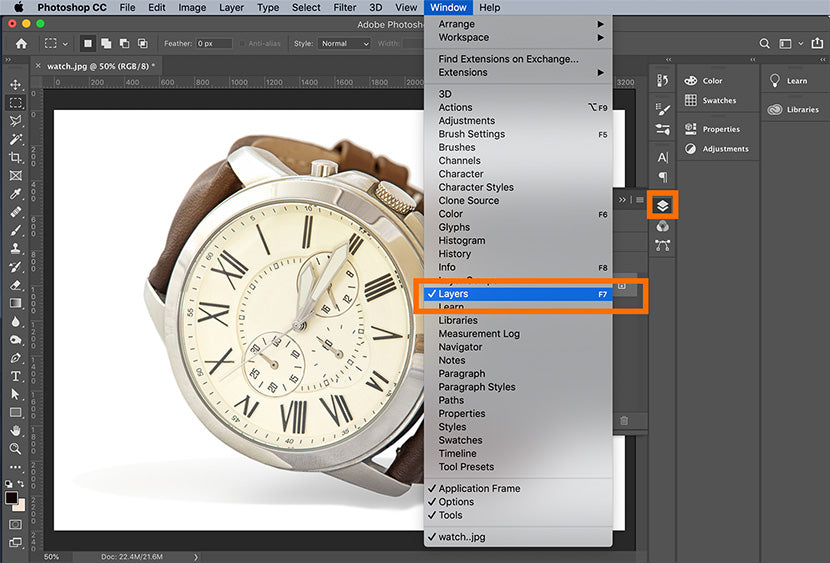 create a transparent background in Photoshop 