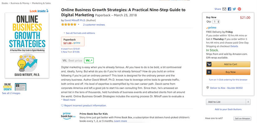 "Online Business Growth Strategies: A Practical Nine-Step Guide to Digital Marketing" by David Mitroff