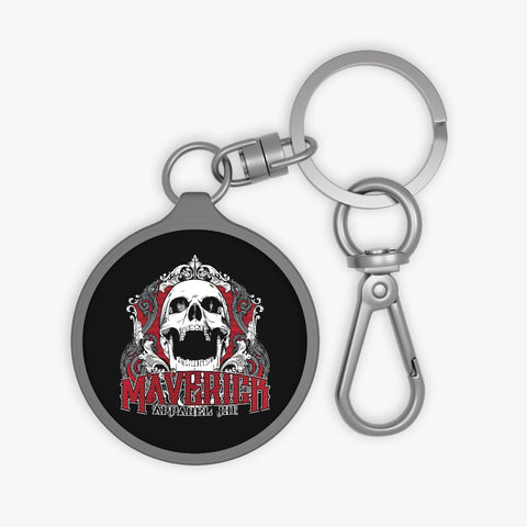 Maverick Skull Flourish Keychain