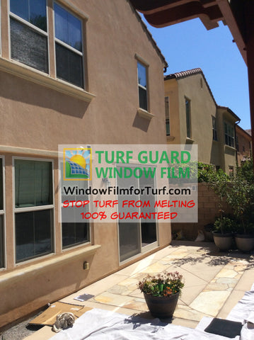 window film to stop from turf melting
