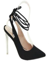 Bella Marie Rage Black Pointed Toe Lace 