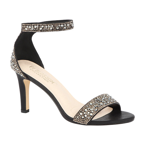 Low Heel Rhinestone Two Strap Heels 