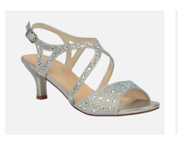 silver low heel shoes