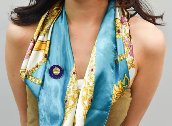 How to Style a Scarf and Brooch - 5 Ways to Wear Brooches and Pins