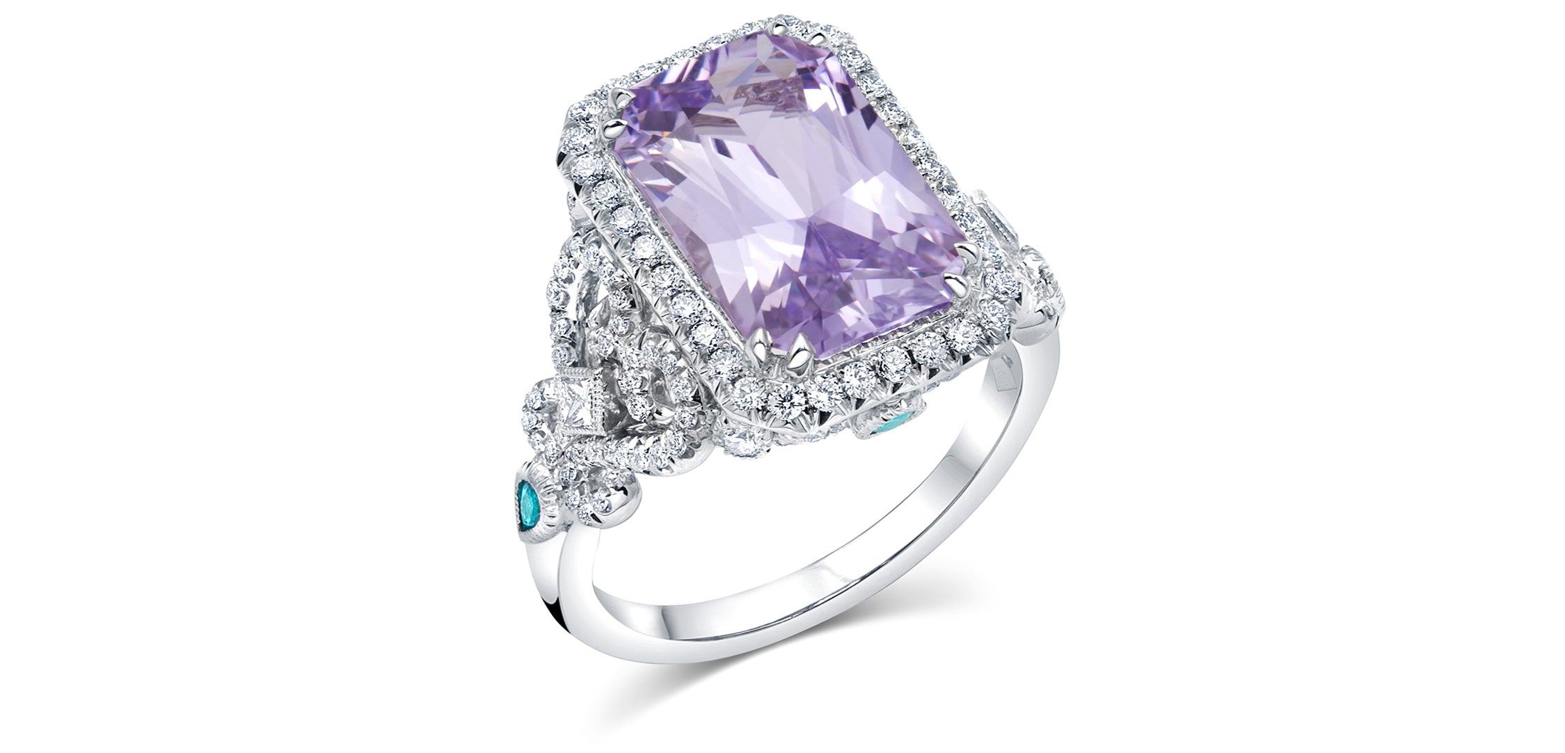 Jewel Princess Custom Design | Lavender Sapphire Engagement Ring 