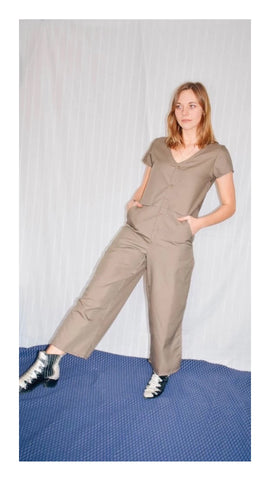 Recycled Fabric Kate Jumpsuit Olive