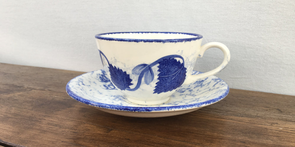 Poole Pottery Blue Leaf