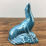 Poole Pottery Blue Dolphin Glaze Blue Seal