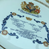 Aynsley Commemorative Plate - Queen Mother's 80th Birthday