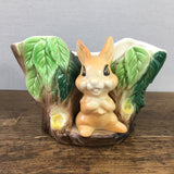 Hornsea Pottery Woodland Bunny on Log