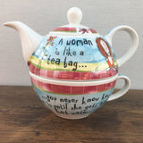 Johnson Bros Born To Shop Teapot for One