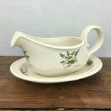 Poole Pottery Country Lane Gravy Boat & Stand