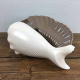 Poole Pottery Sepia & Mushroom Conch Shell