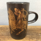 Purbeck Pottery Medieval Scenes Hunting Mug