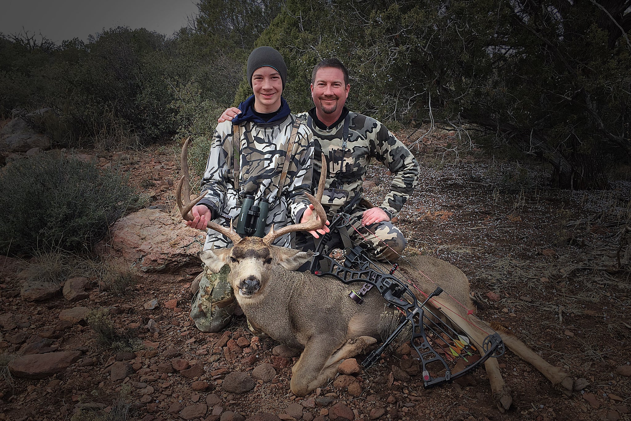 Bowhunting desert mule deer