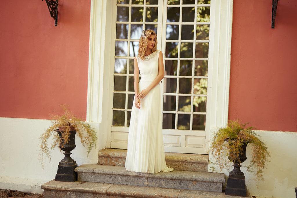  Vestido de novia estilo vintage de Colada Barcelona