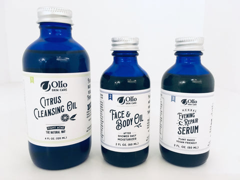 Olio Skin & Beard Co. 3 step system