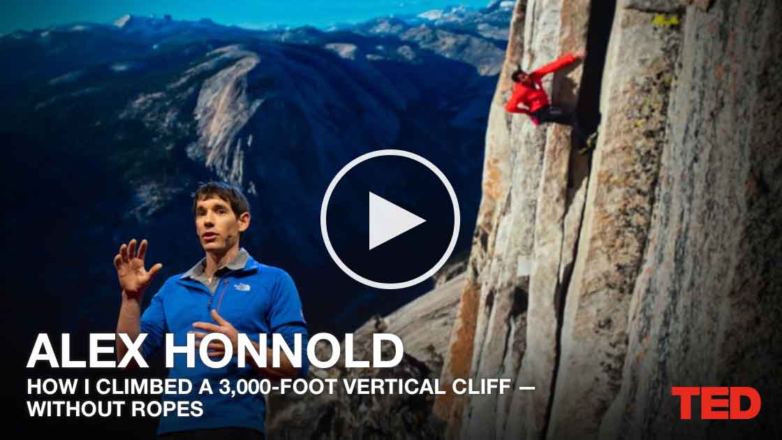 Alex Honnold TED Talk on Free Soloing El Capitan - Rock Climbing