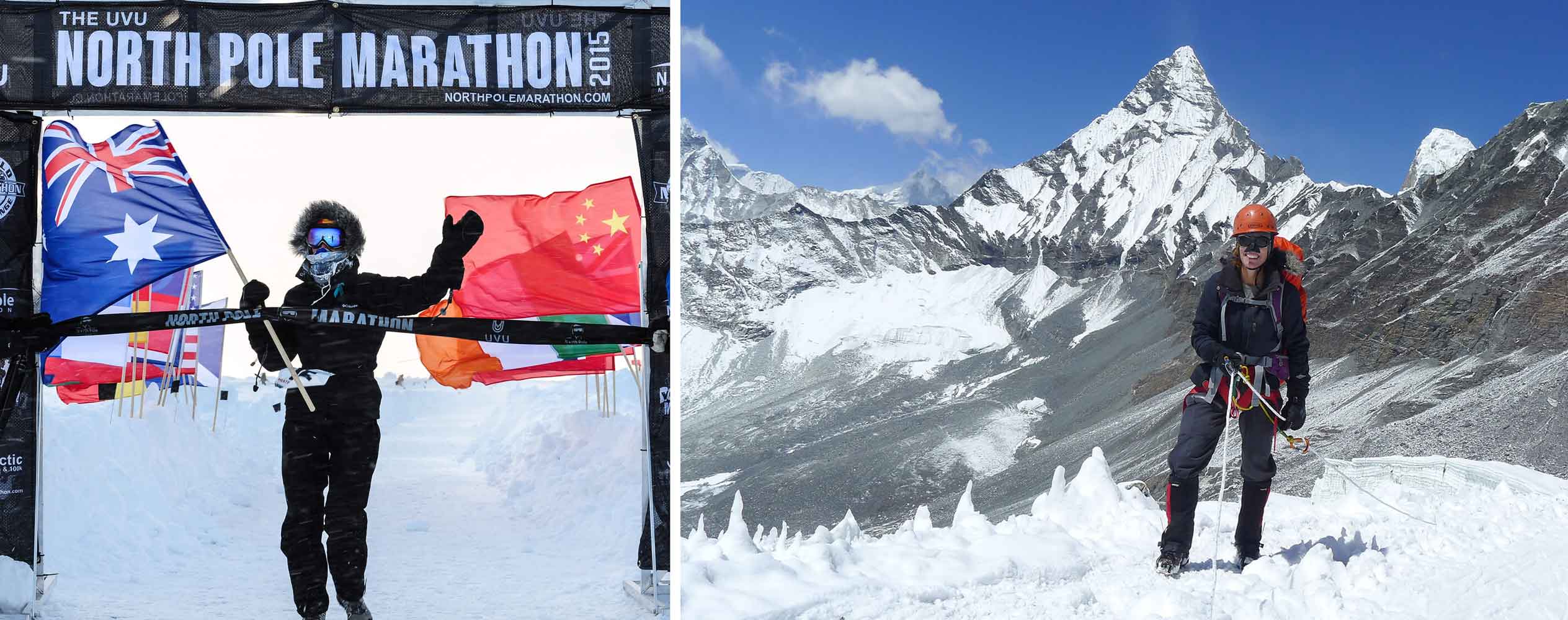 Heather Hawkins adventure runner - North Pole Marathon and hiking the Great Himalayan Trail