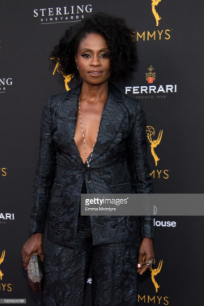 Adina Porter wore a Kir necklace and Belle E’Toile ring to the Television Academy’s Performers Peer Group Celebration