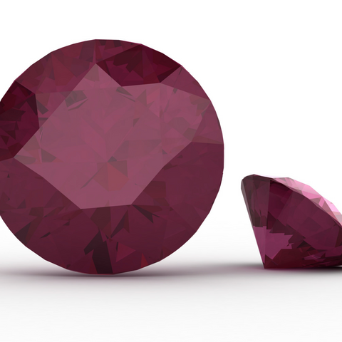 Image of a faceted ruby