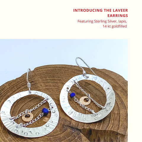 Laveer sterling silver earrings 