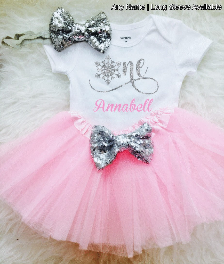 baby girl snowflake outfit