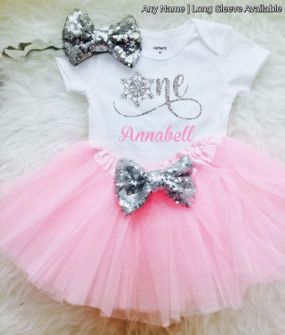 winter wonderland 1st birthday outfit