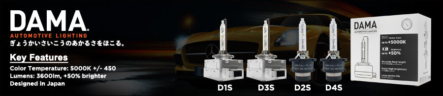 Features of DAMA Kanji Ultimate Vision Gen2 HID bulbs