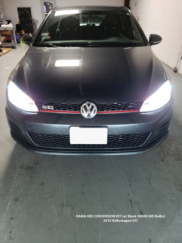 Volkswagen GTI with DAMA Kanji HID Conversion Kit installed