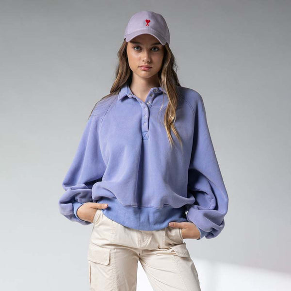Women's Piper Snap Button Collared Sweatshirt