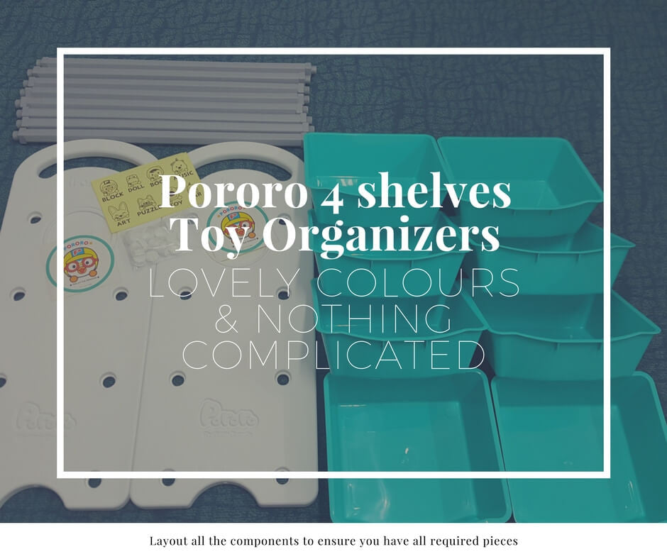 Lay out all the Toy Organizer components