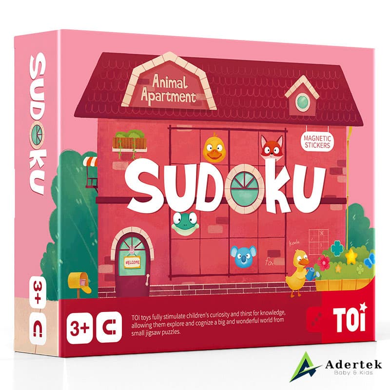 Magnetic Sudoku Game - Animal Apartment (3+ yo)