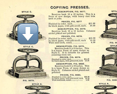 fairbanks copying press