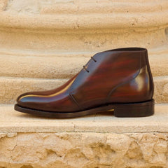 Chukka Boots in Burgundy Patina