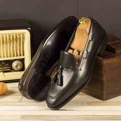 Black Tassel Loafers