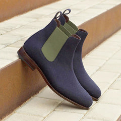 Chelsea Boots in Blue Suede